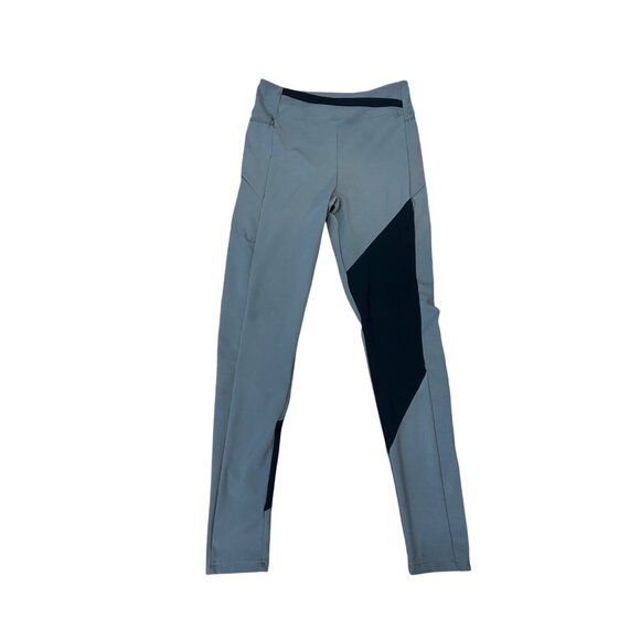 Gymshark Gray & Black High-Waisted Full-Length Leggings Large - Picture 1 of 5
